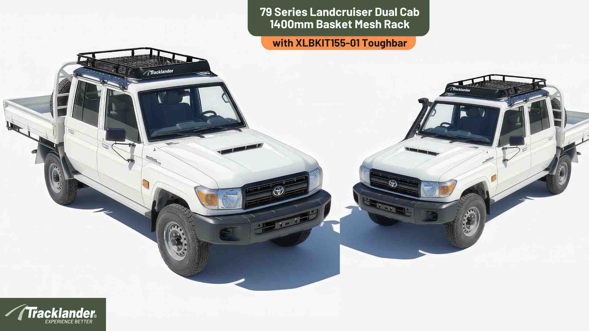 79 Series Dual Cab Tracklander Roof Rack Best Roof Rack On The Market 1
