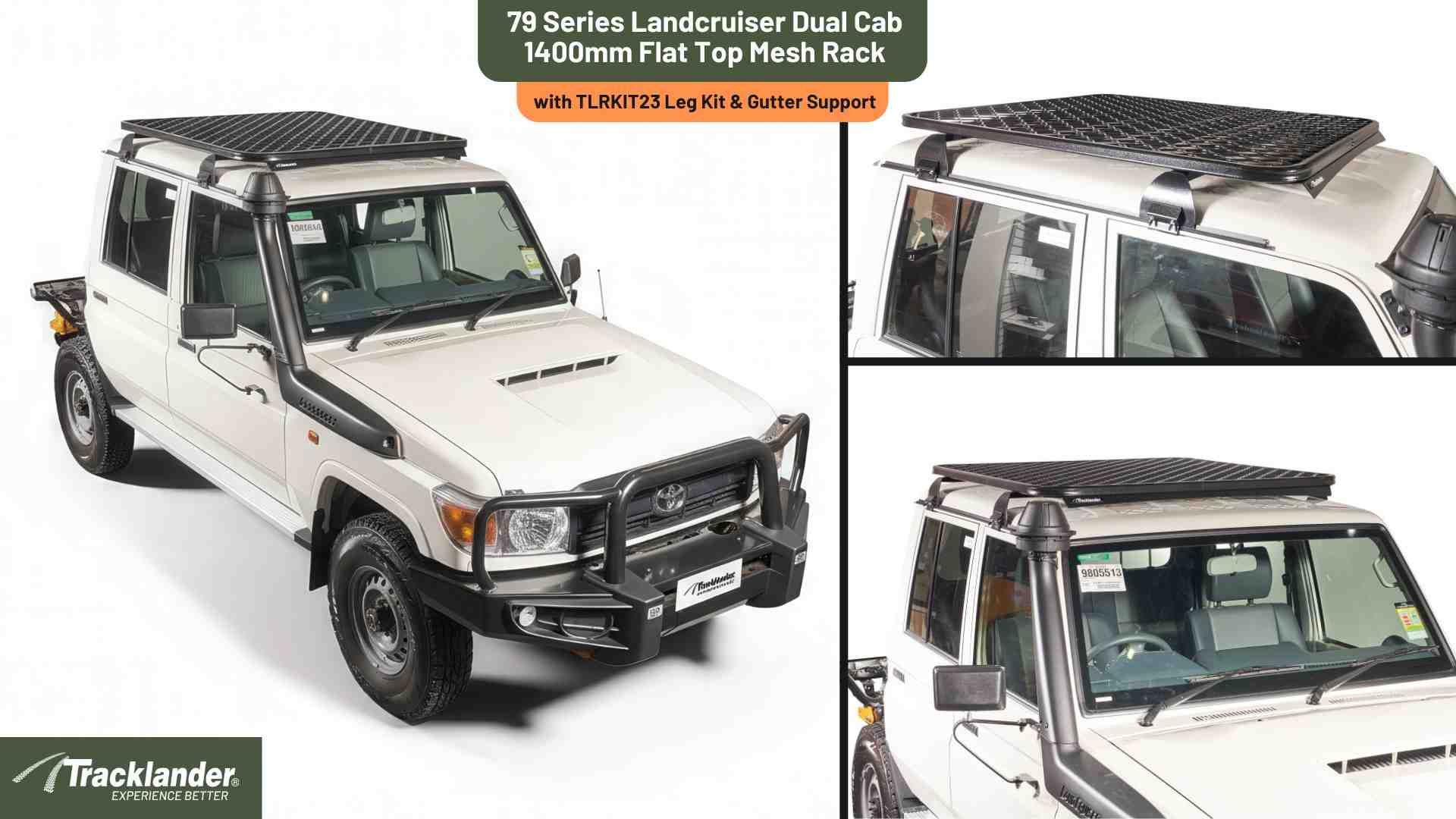 79 Series Dual Cab Tracklander Roof Rack Best Roof Rack On The Market 11