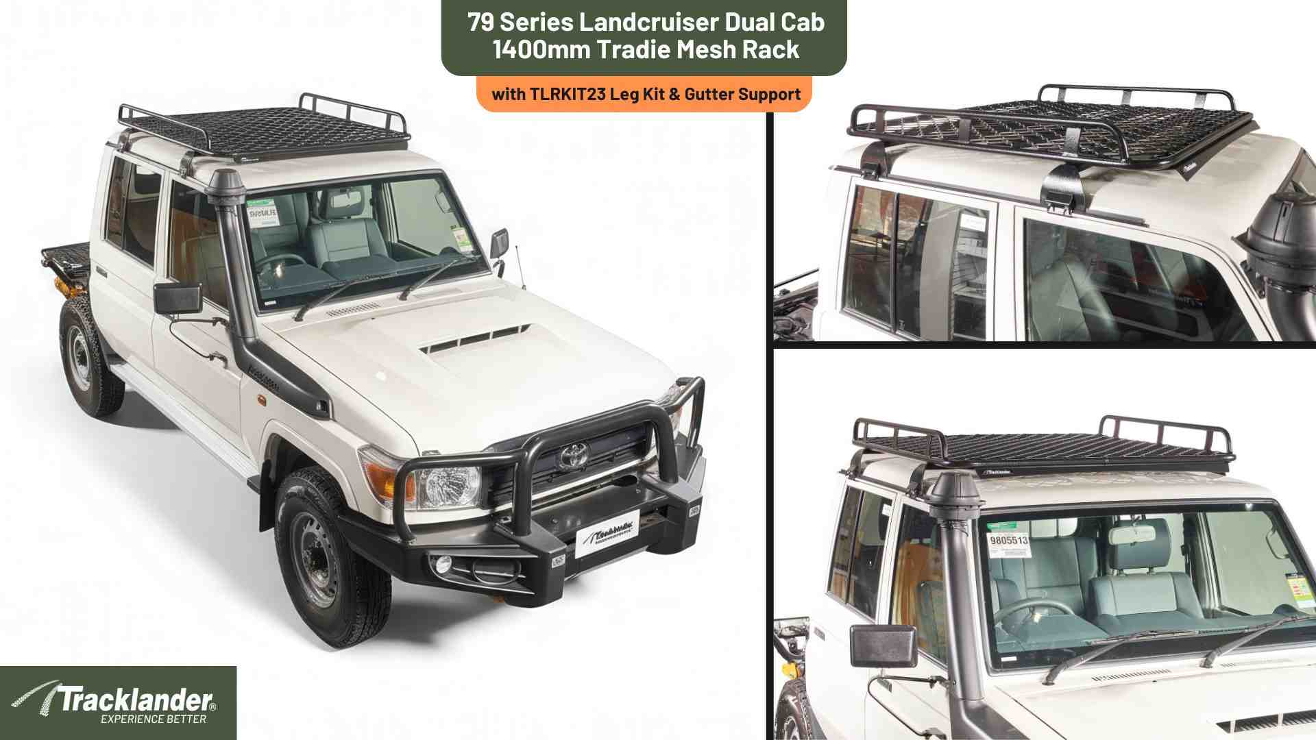 79 Series Dual Cab Tracklander Roof Rack Best Roof Rack On The Market 13