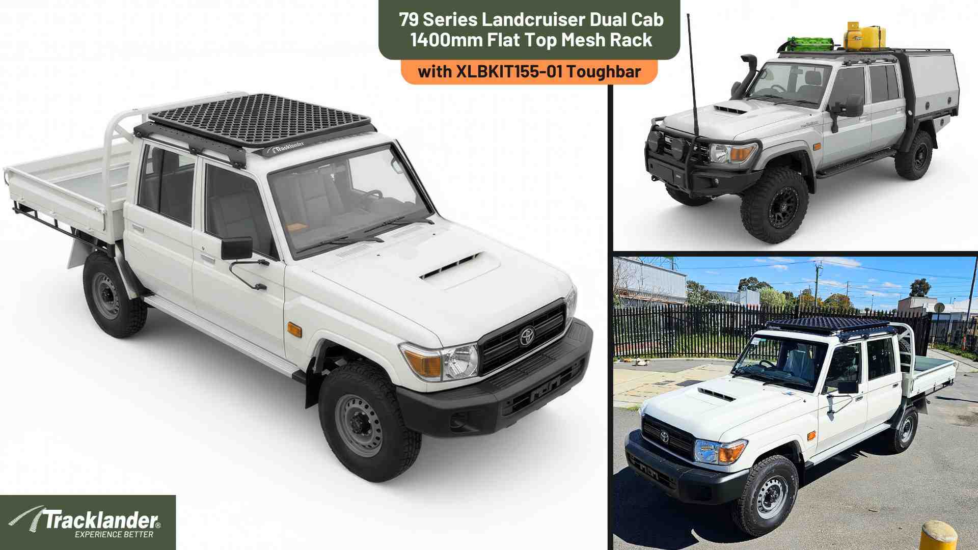 79 Series Dual Cab Tracklander Roof Rack Best Roof Rack On The Market 4