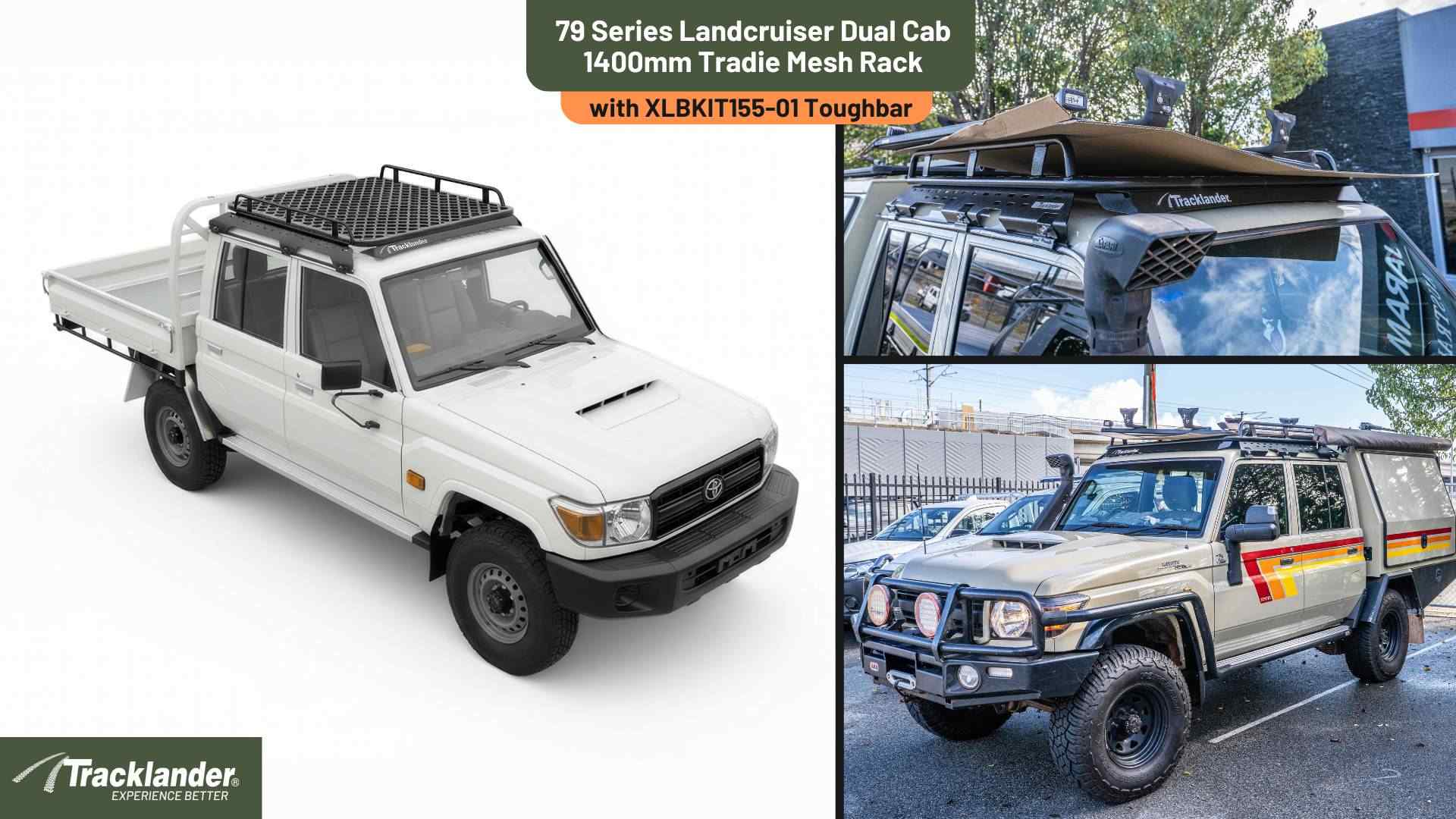 79 Series Dual Cab Tracklander Roof Rack Best Roof Rack On The Market 7