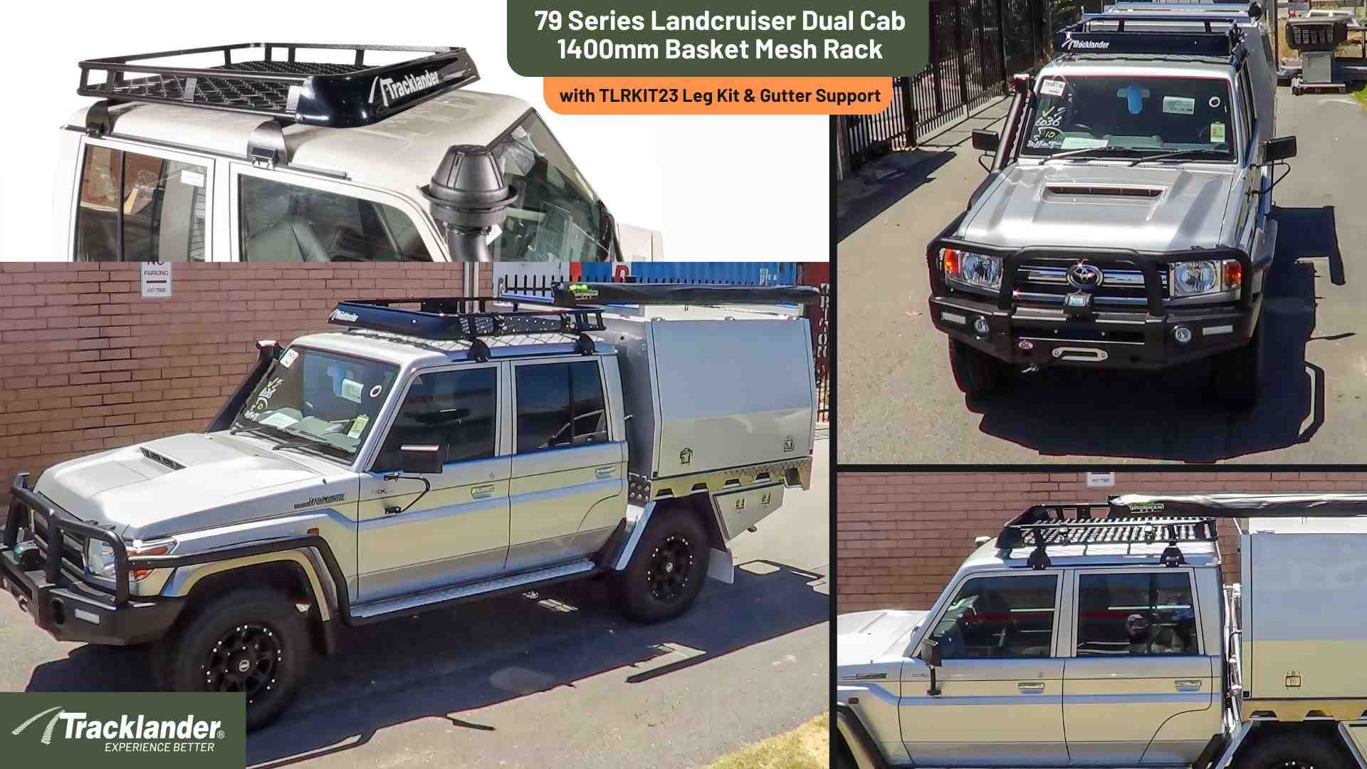 79 Series Dual Cab Tracklander Roof Rack Best Roof Rack On The Market 9