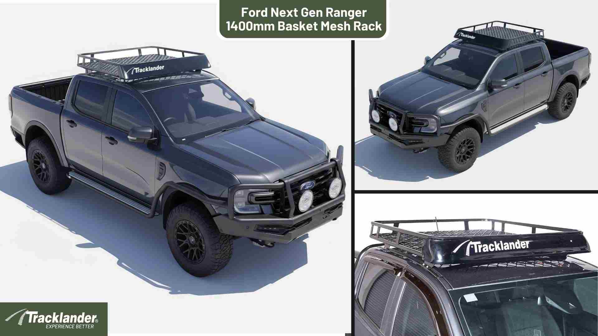 Ford Next Gen Ranger Tracklander Mesh Roof Rack Best Roofrack On the Market 1 1