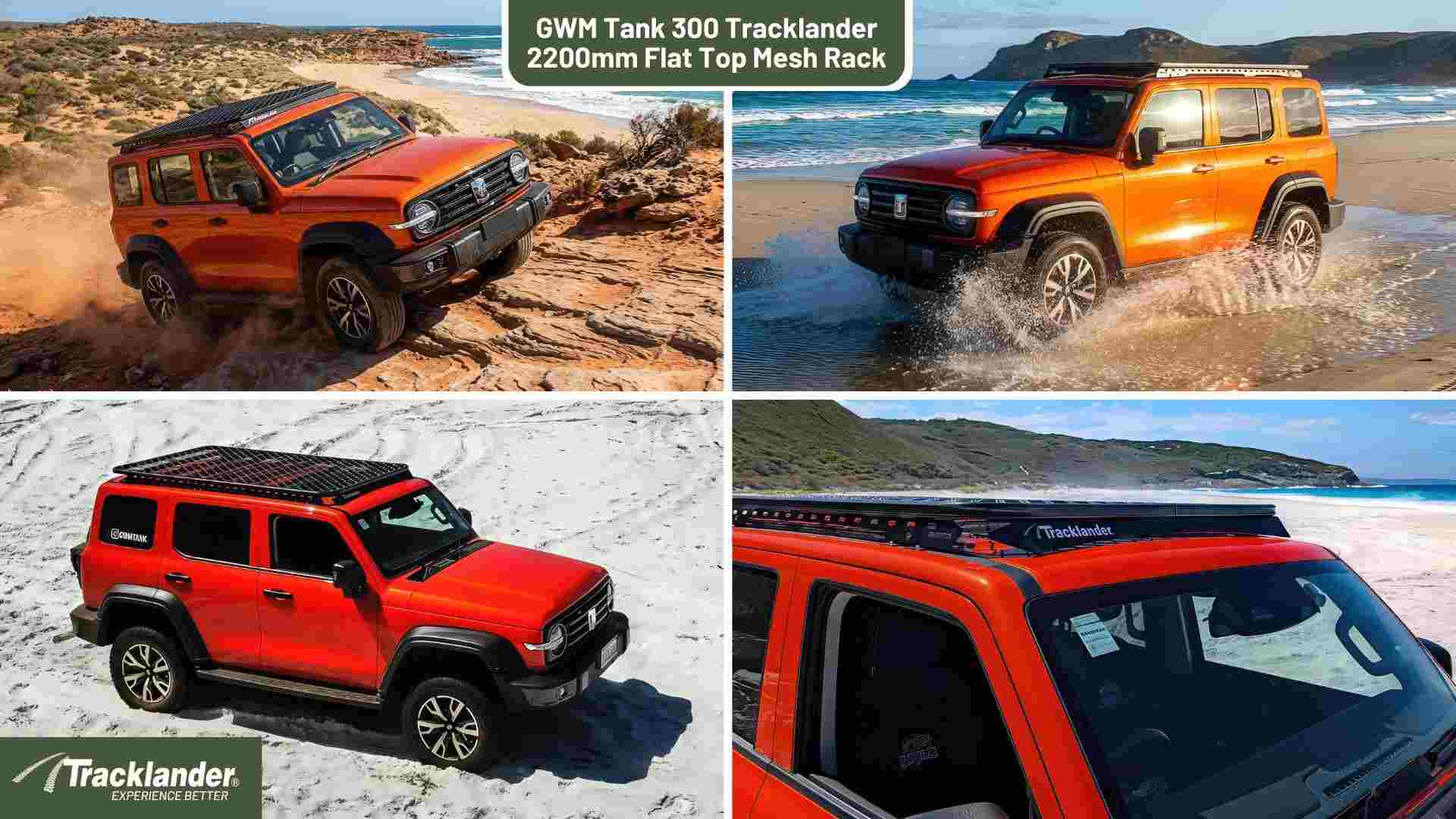 GWM TANK 300 Tracklander Mesh Roof Rack Best Roofrack On the Market 11