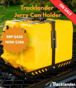 Foldable Jerry Can Holder – Compact Collapsible Mounting