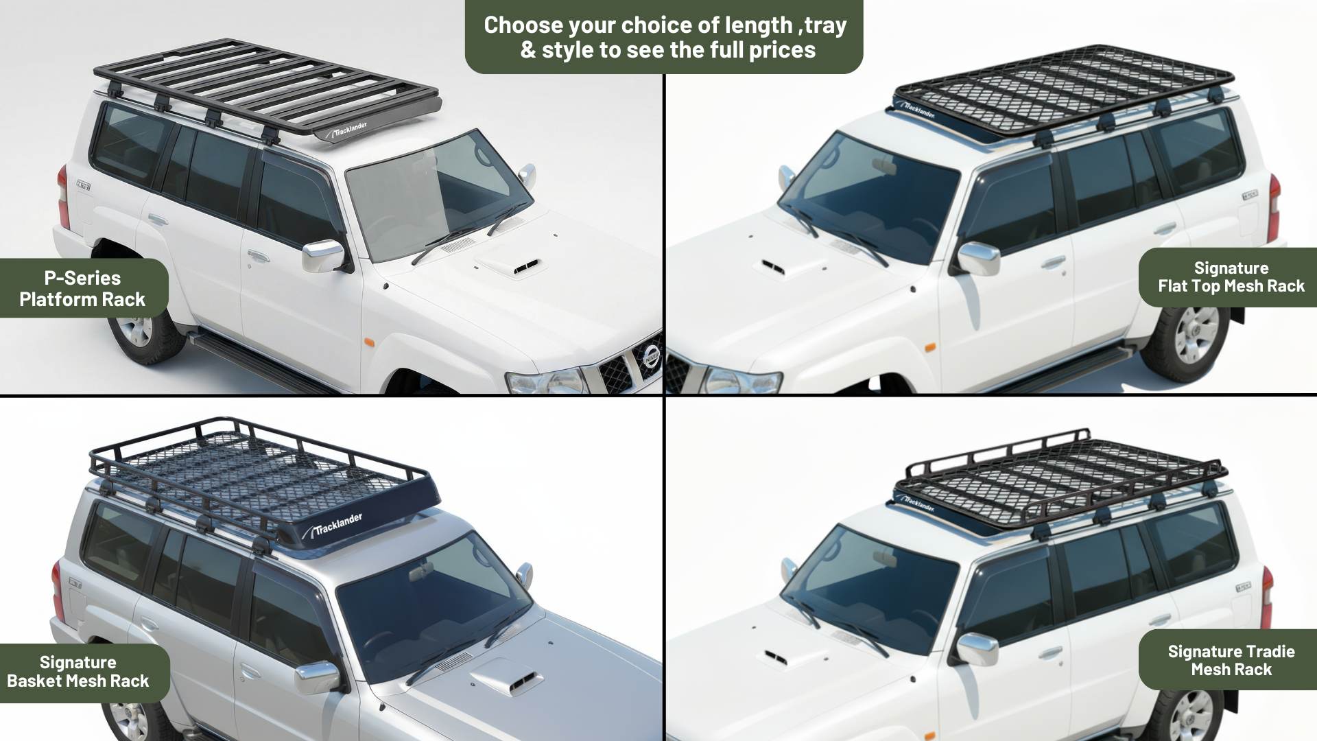 Nissan Patrol GU Tracklander Platform P Series RoofRack