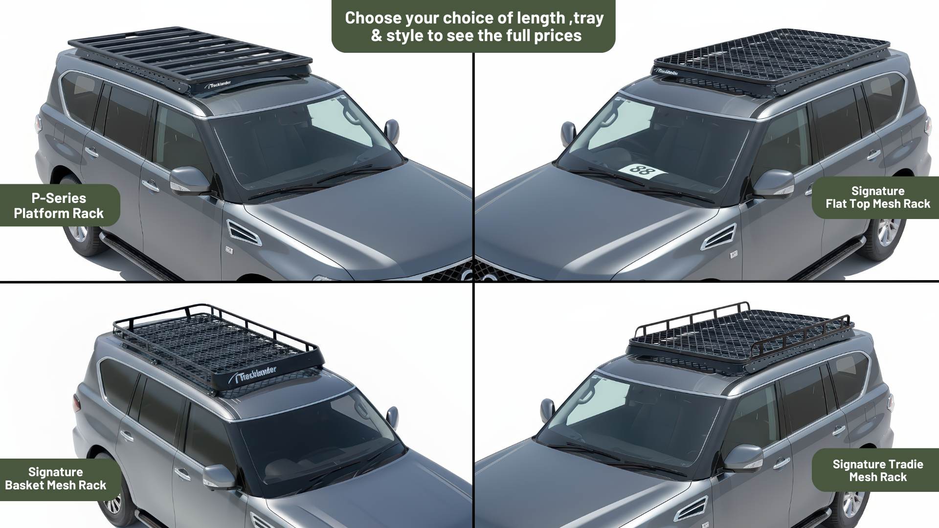Nissan Y62 Patrol Tracklander Platform P Series Roof Rack