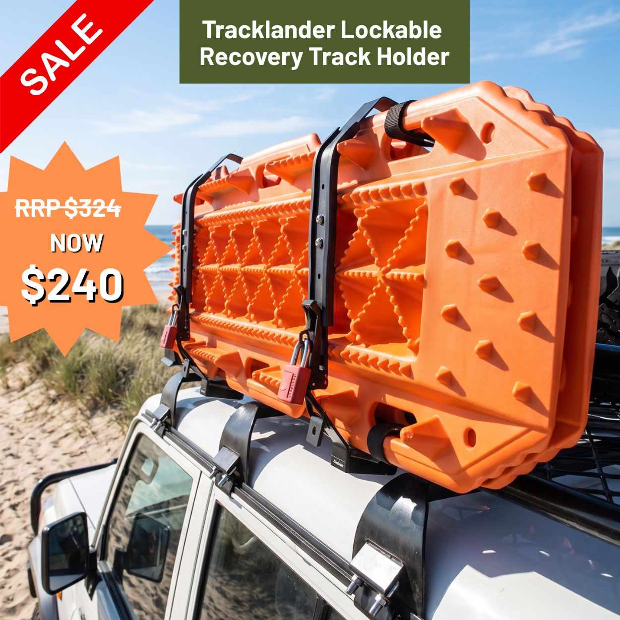 TLRMTH Tracklander Lockable Recovery Track Holder (2)