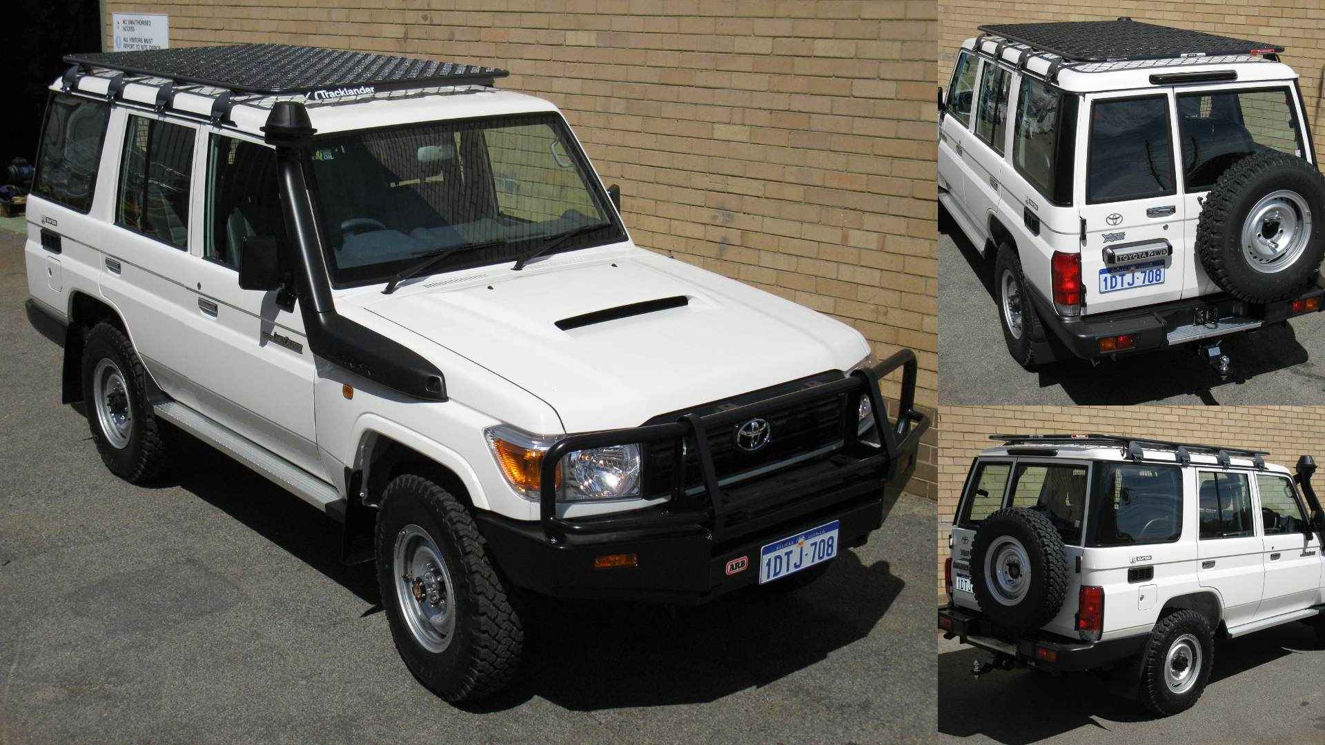 Toyota 76 Series Landcruiser Tracklander Mesh Roof Rack The Best Roof Rack On The Market 1