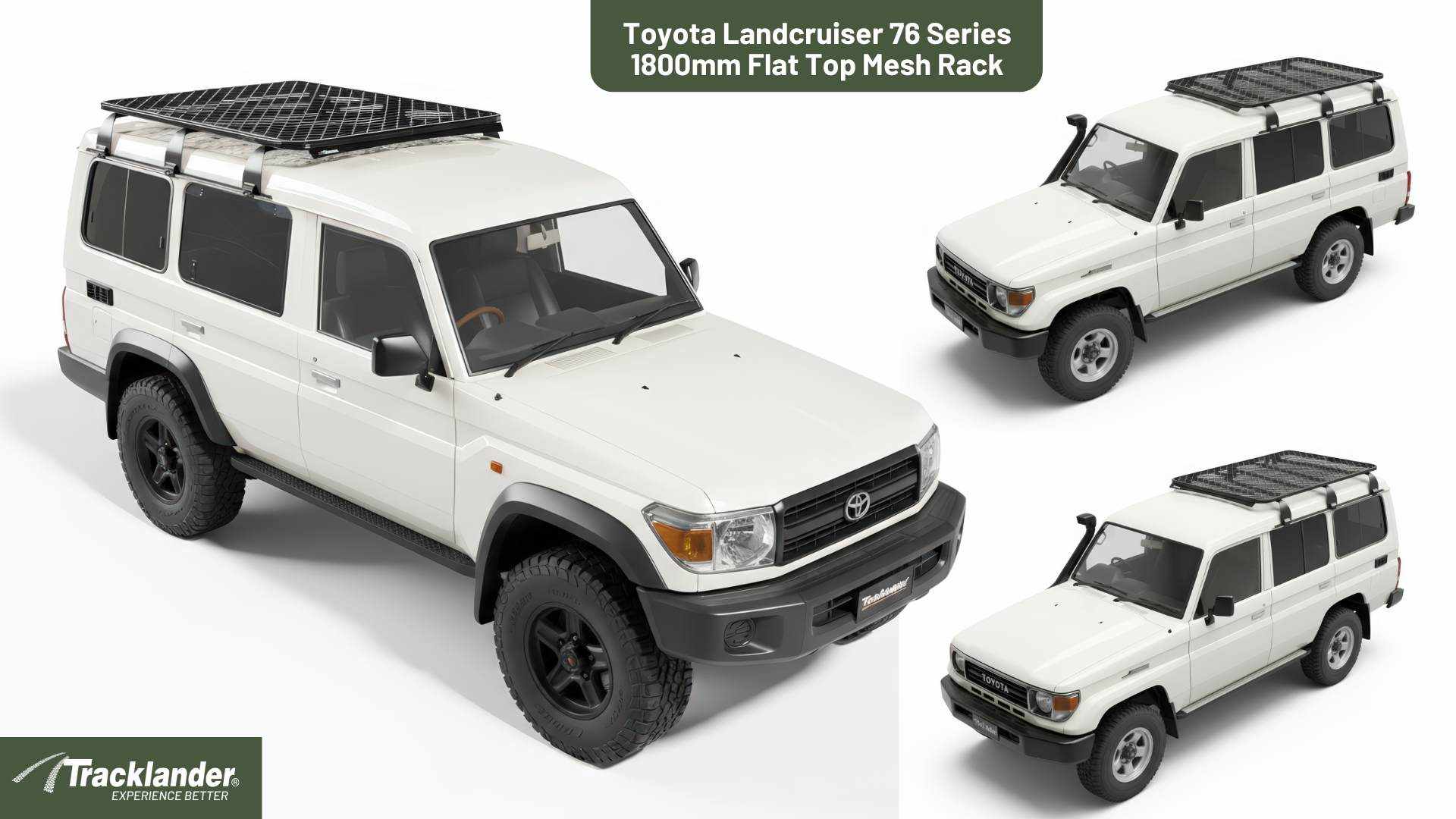 Toyota 76 Series Landcruiser Tracklander Mesh Roof Rack The Best Roof Rack On The Market 11