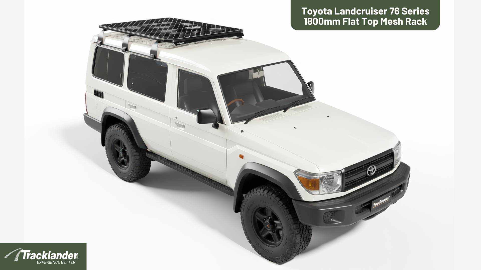 Toyota 76 Series Landcruiser Tracklander Mesh Roof Rack The Best Roof Rack On The Market 12