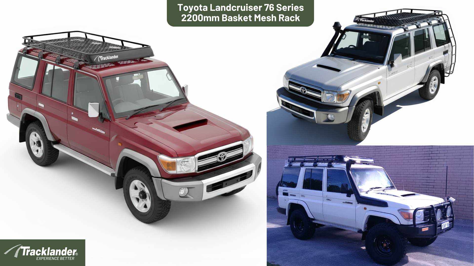 Toyota 76 Series Landcruiser Tracklander Mesh Roof Rack The Best Roof Rack On The Market 5