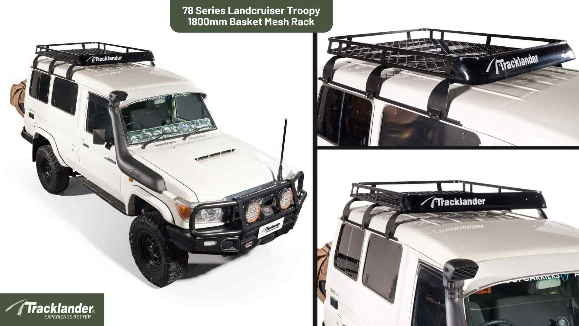 Toyota 78 Series Landcruiser Troopy Tracklander Mesh RoofRack The Best Roof Rack On The Market 11