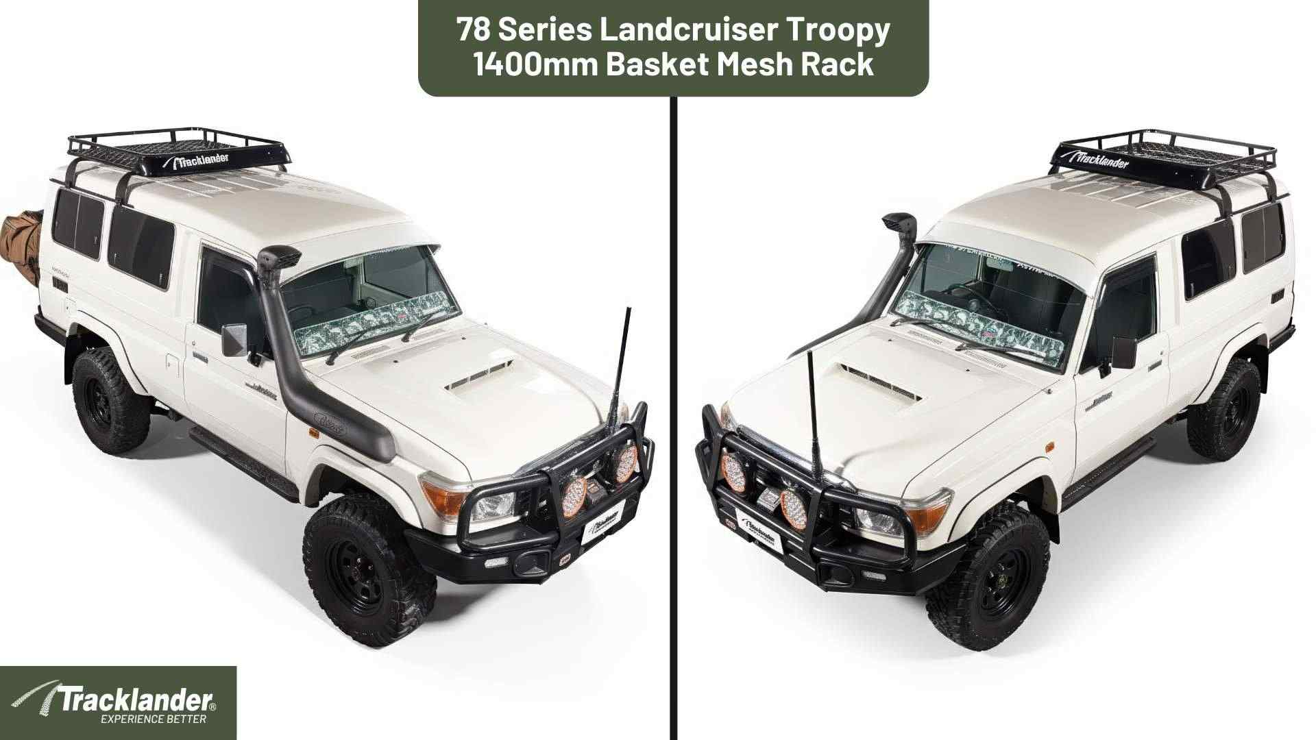 Toyota 78 Series Landcruiser Troopy Tracklander Mesh RoofRack The Best Roof Rack On The Market 12