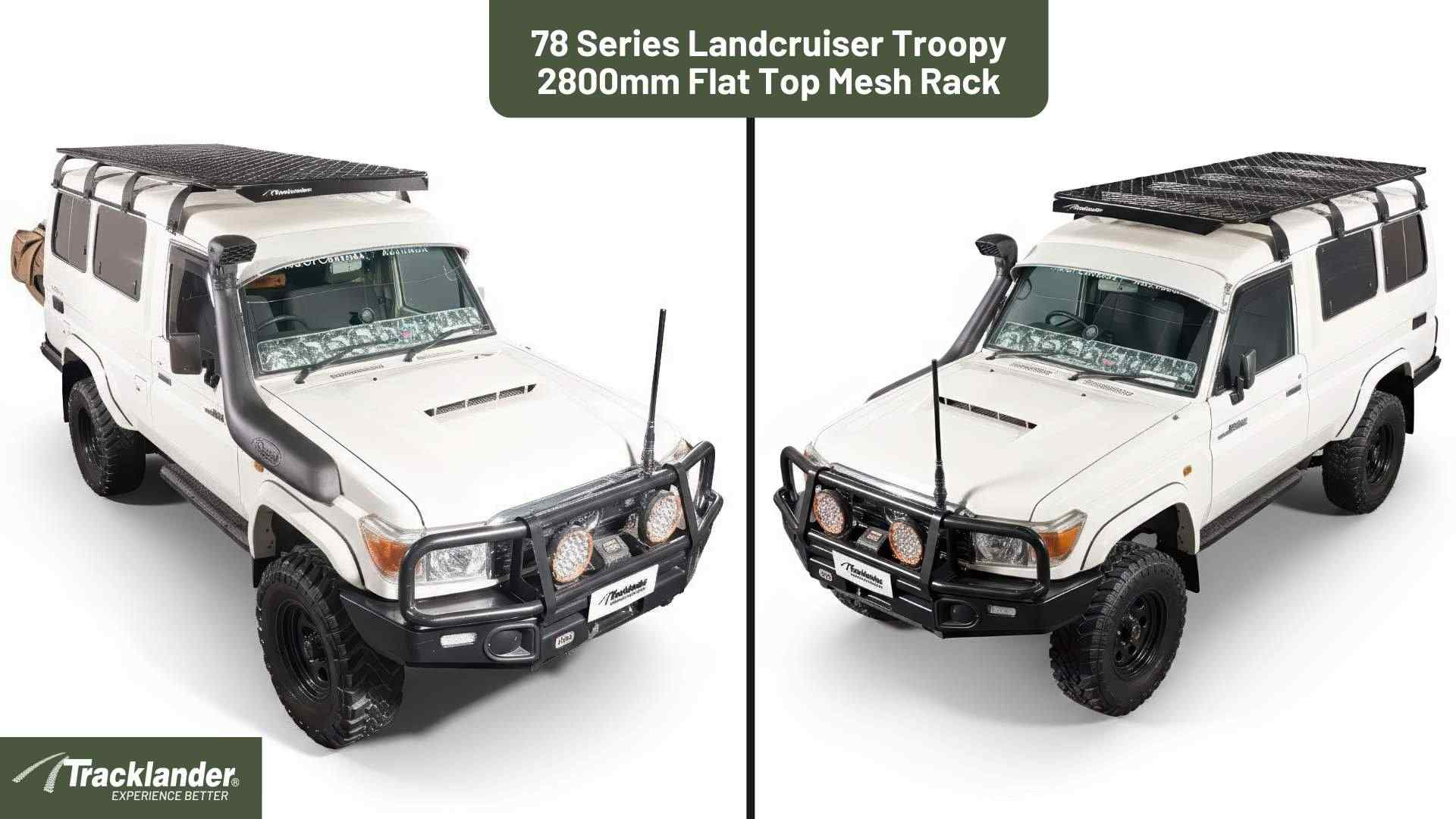 Toyota 78 Series Landcruiser Troopy Tracklander Mesh RoofRack The Best Roof Rack On The Market 15