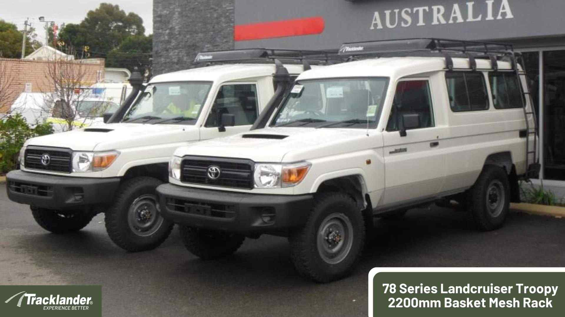 Toyota 78 Series Landcruiser Troopy Tracklander Mesh RoofRack The Best Roof Rack On The Market 17