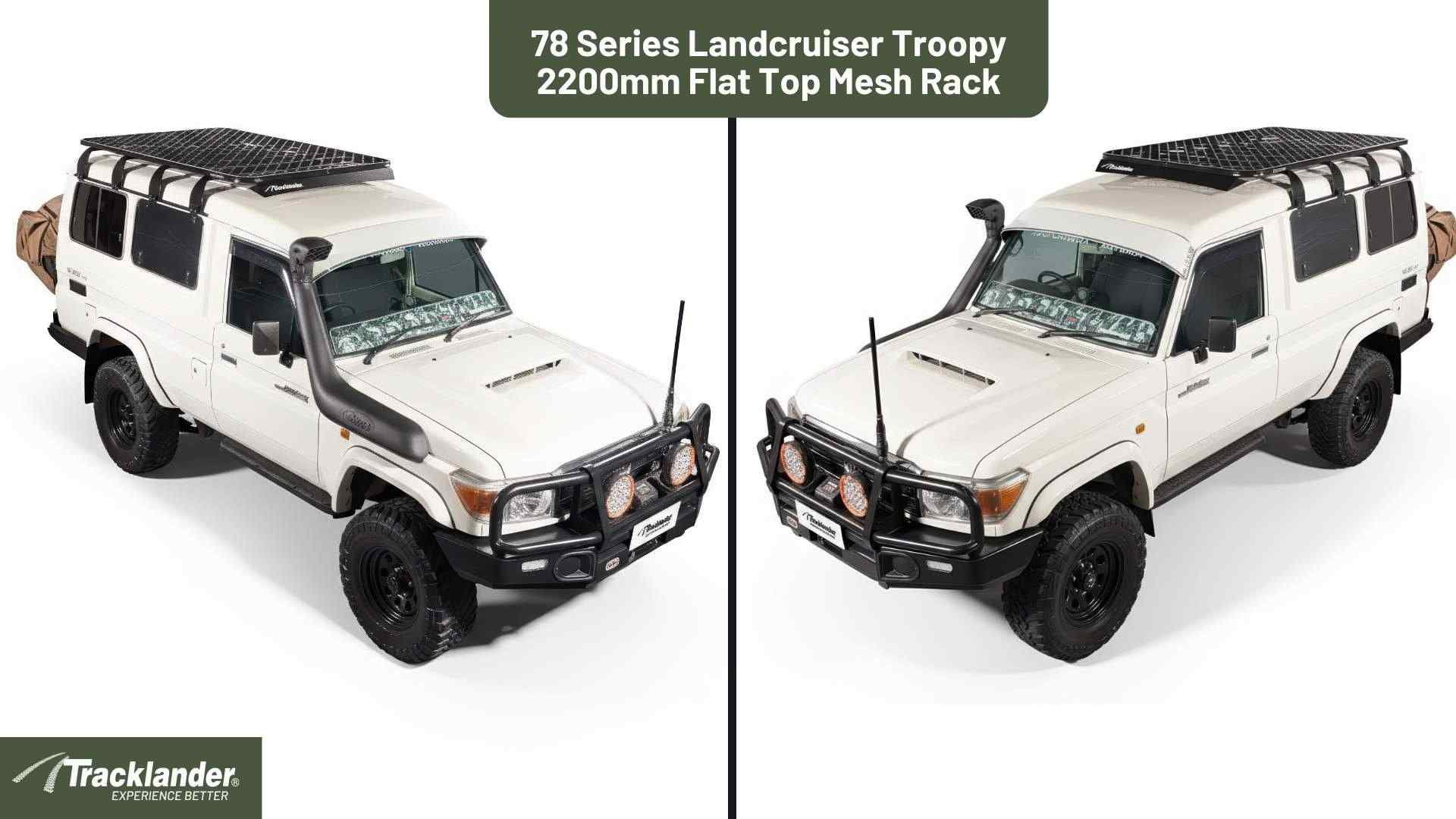 Toyota 78 Series Landcruiser Troopy Tracklander Mesh RoofRack The Best Roof Rack On The Market 18