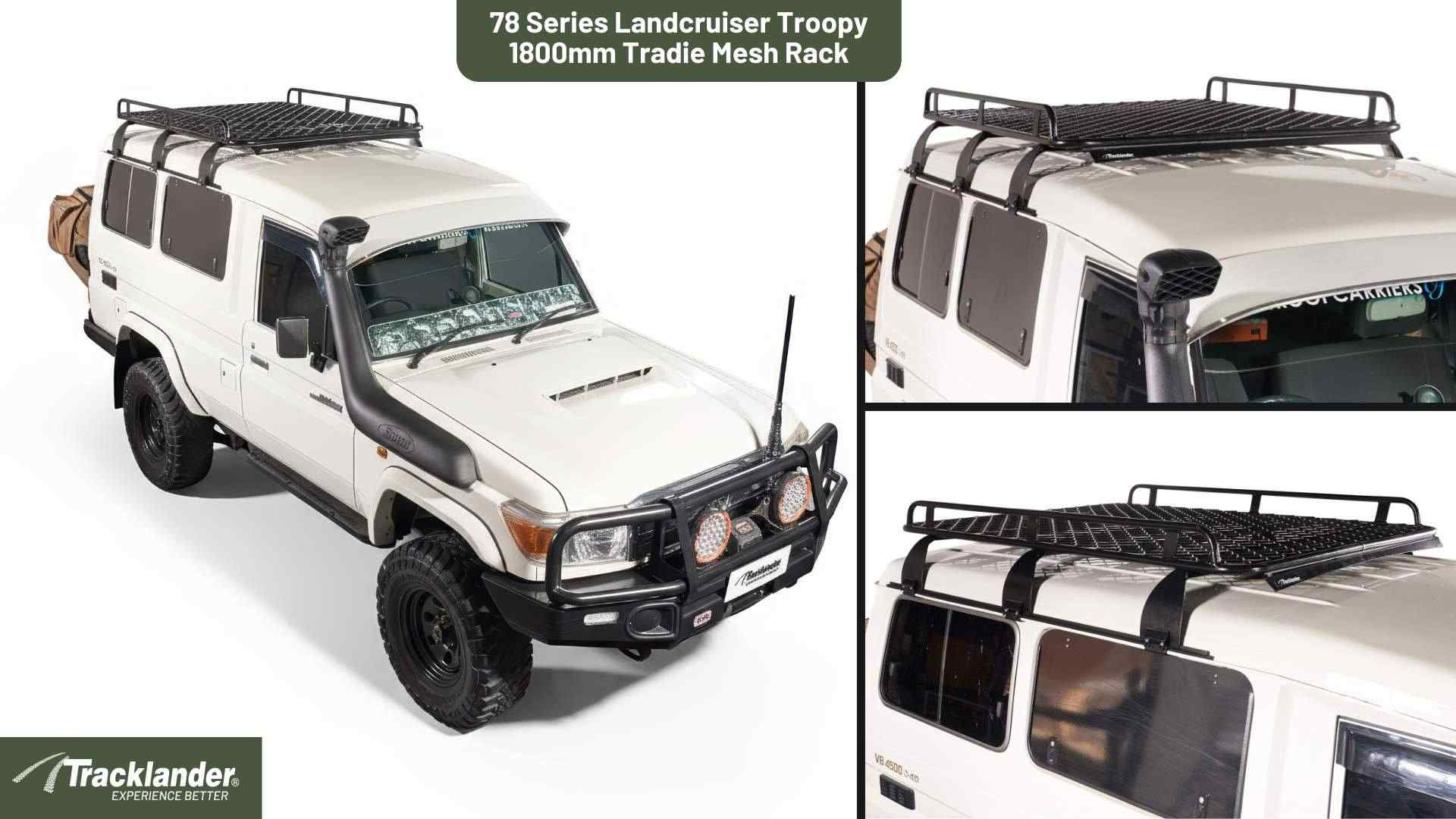 Toyota 78 Series Landcruiser Troopy Tracklander Mesh RoofRack The Best Roof Rack On The Market 2