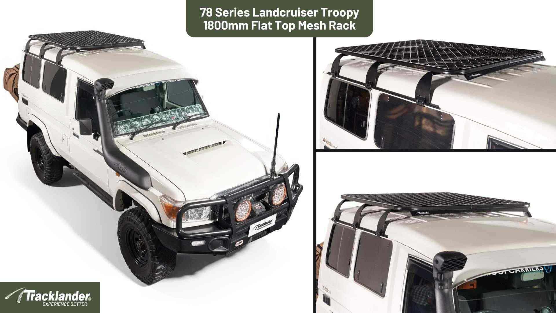 Toyota 78 Series Landcruiser Troopy Tracklander Mesh RoofRack The Best Roof Rack On The Market 20