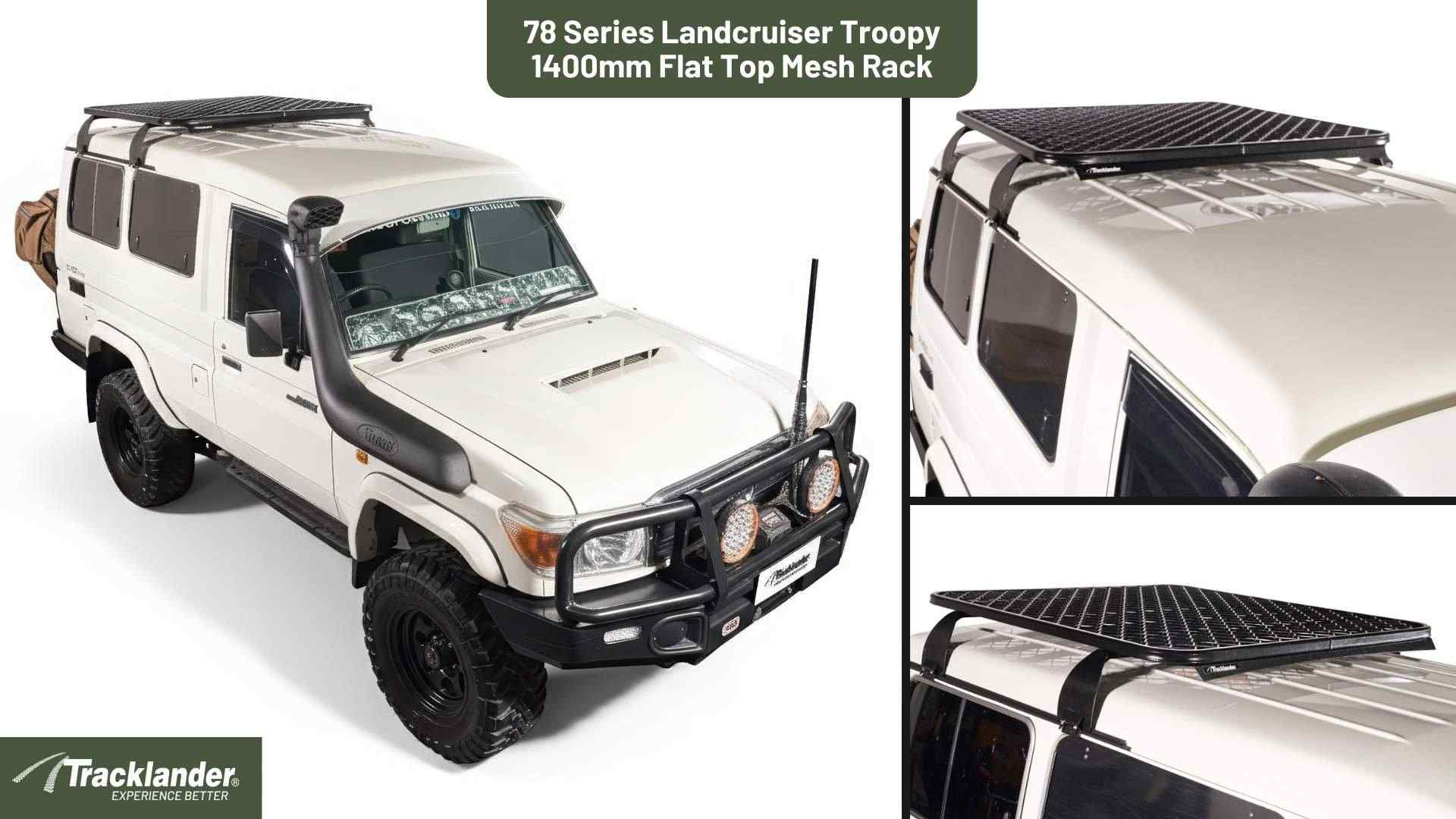 Toyota 78 Series Landcruiser Troopy Tracklander Mesh RoofRack The Best Roof Rack On The Market 22