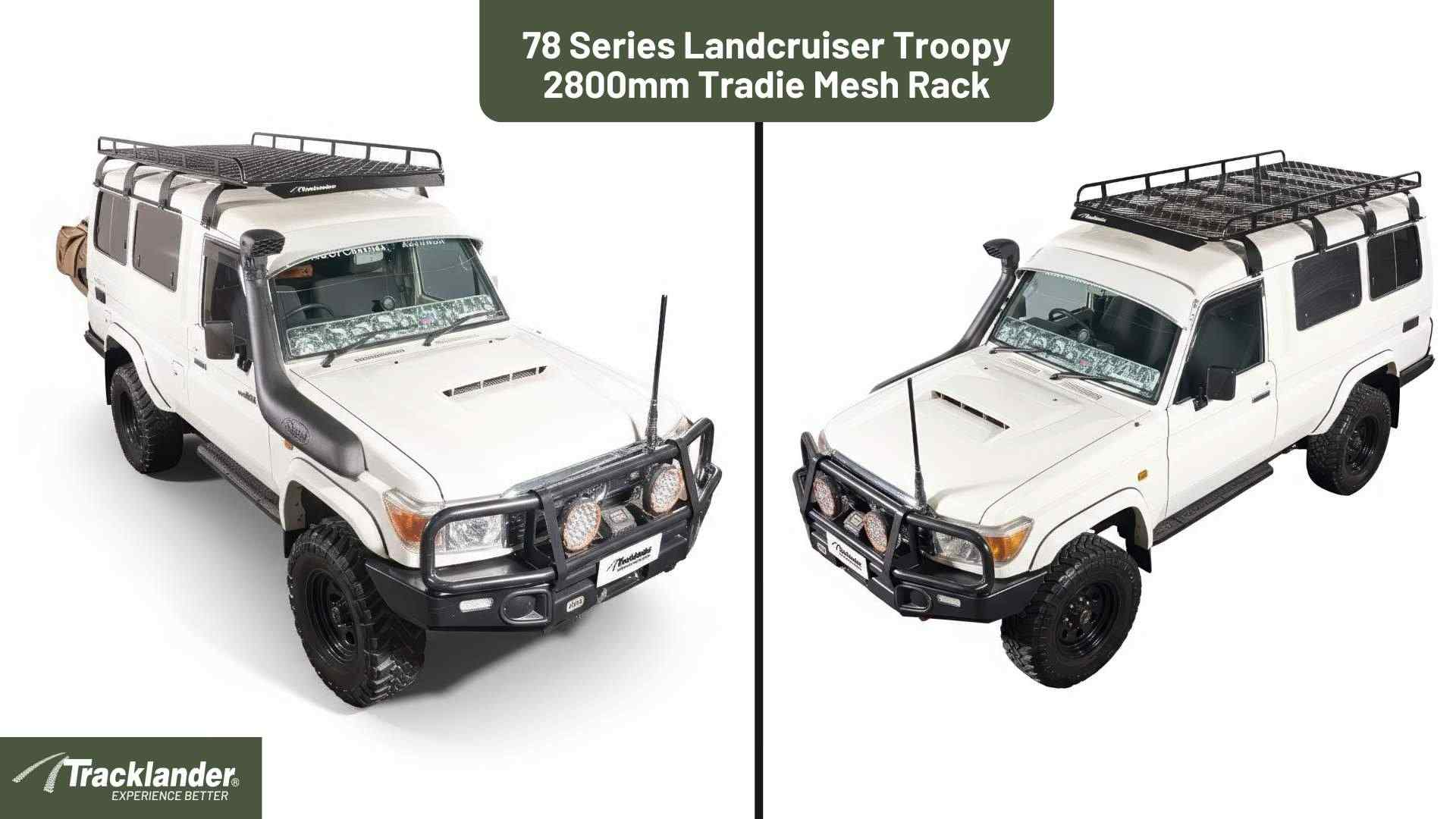 Toyota 78 Series Landcruiser Troopy Tracklander Mesh RoofRack The Best Roof Rack On The Market 24