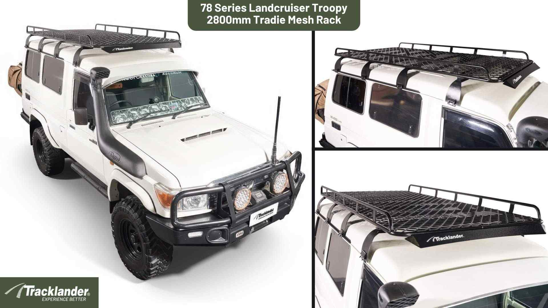 Toyota 78 Series Landcruiser Troopy Tracklander Mesh RoofRack The Best Roof Rack On The Market 26