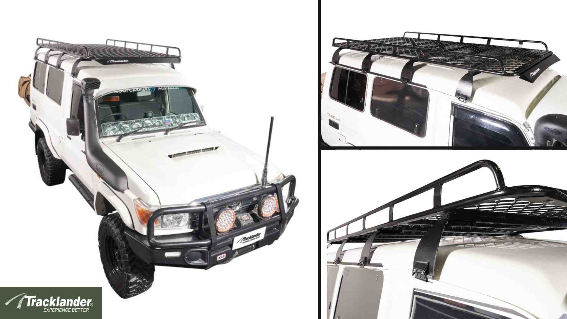 Toyota 78 Series Landcruiser Troopy Tracklander Mesh RoofRack The Best Roof Rack On The Market 27