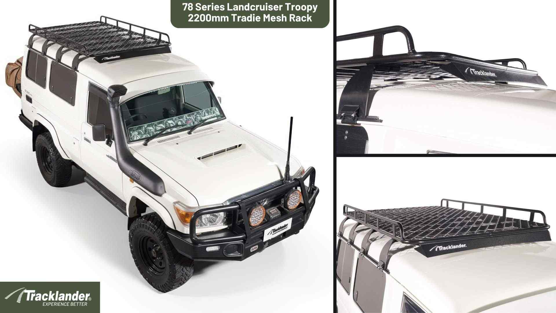 Toyota 78 Series Landcruiser Troopy Tracklander Mesh RoofRack The Best Roof Rack On The Market 29