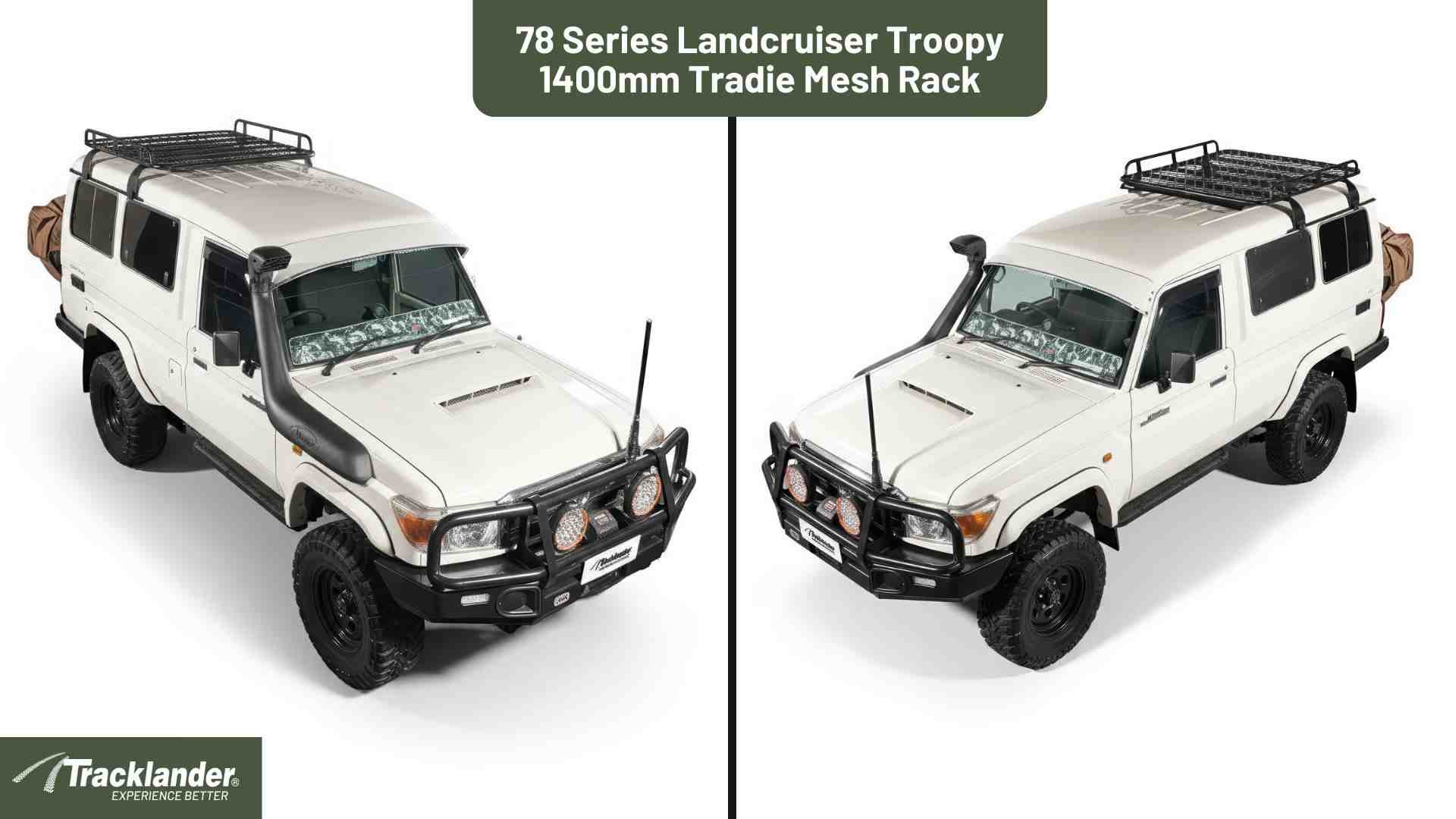 Toyota 78 Series Landcruiser Troopy Tracklander Mesh RoofRack The Best Roof Rack On The Market 3