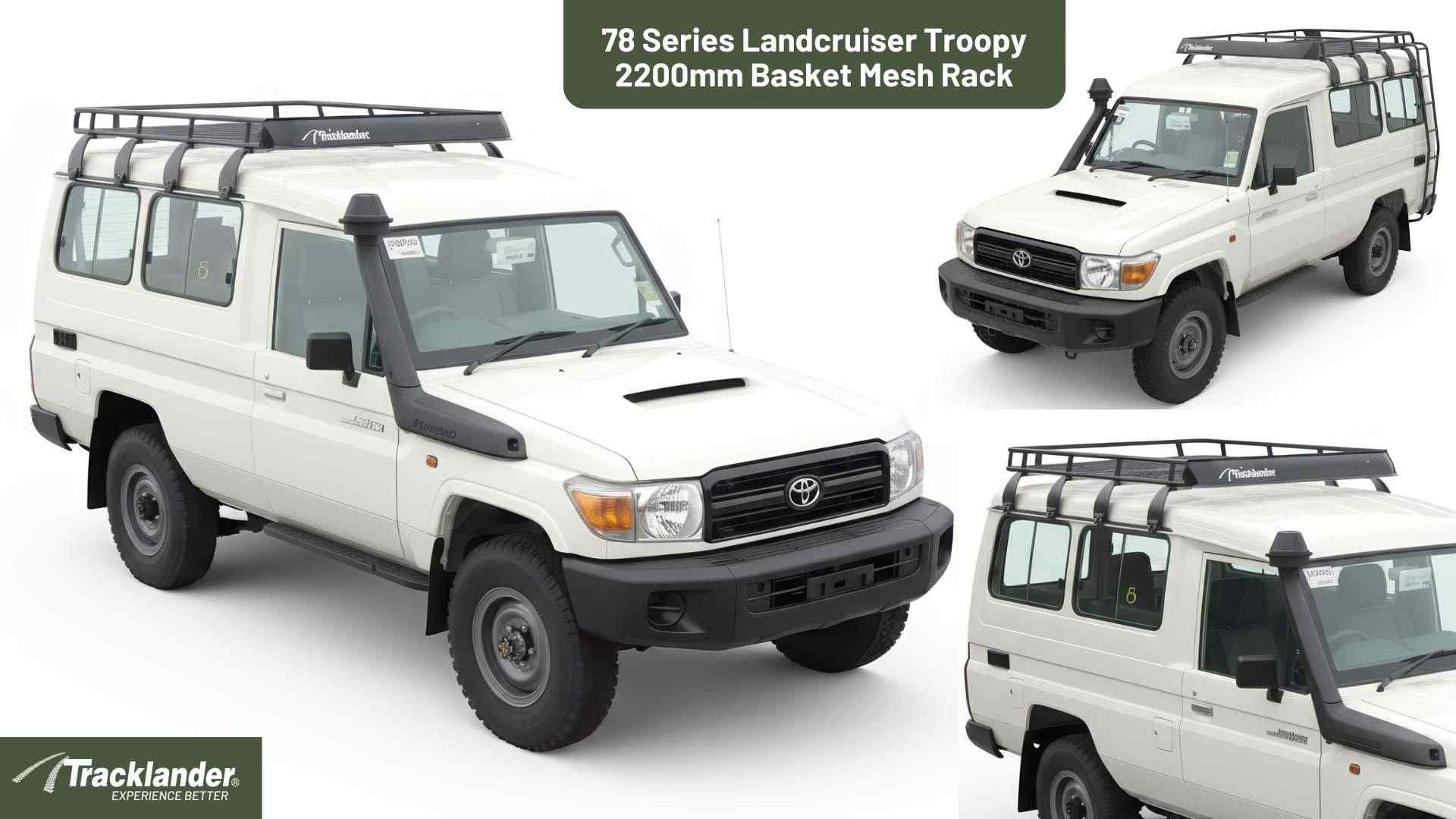 Toyota 78 Series Landcruiser Troopy Tracklander Mesh RoofRack The Best Roof Rack On The Market 7