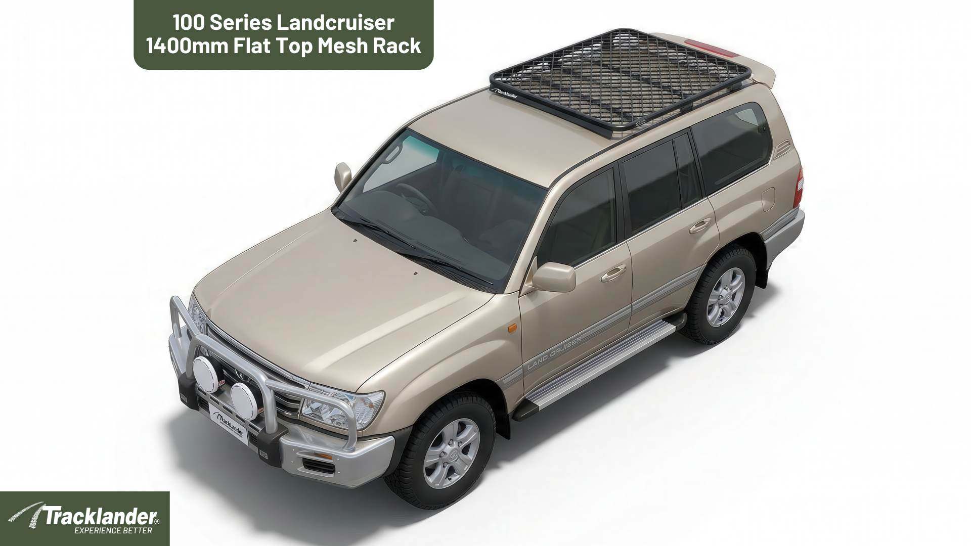 Toyota Landcruiser 100 Series Tracklander Mesh Roof Rack 2