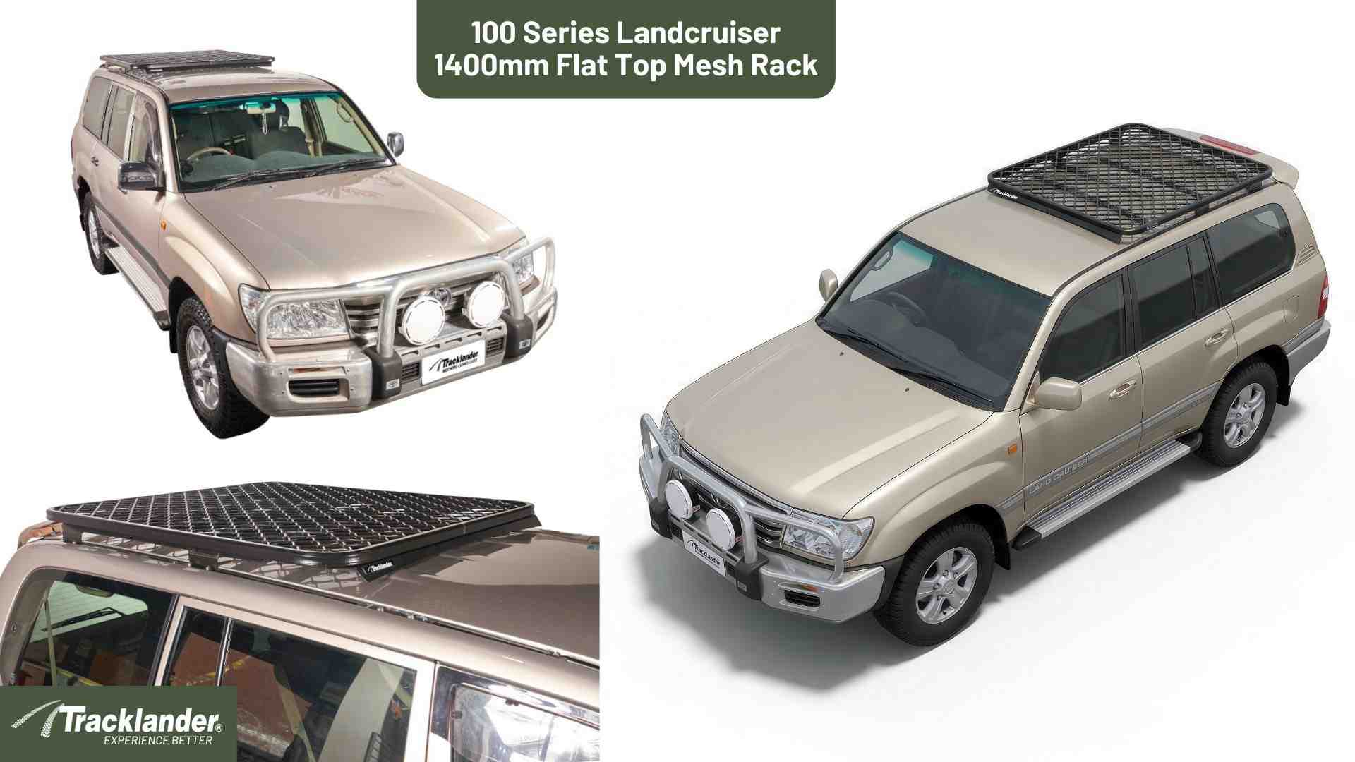 Toyota Landcruiser 100 Series Tracklander Mesh Roof Rack 3