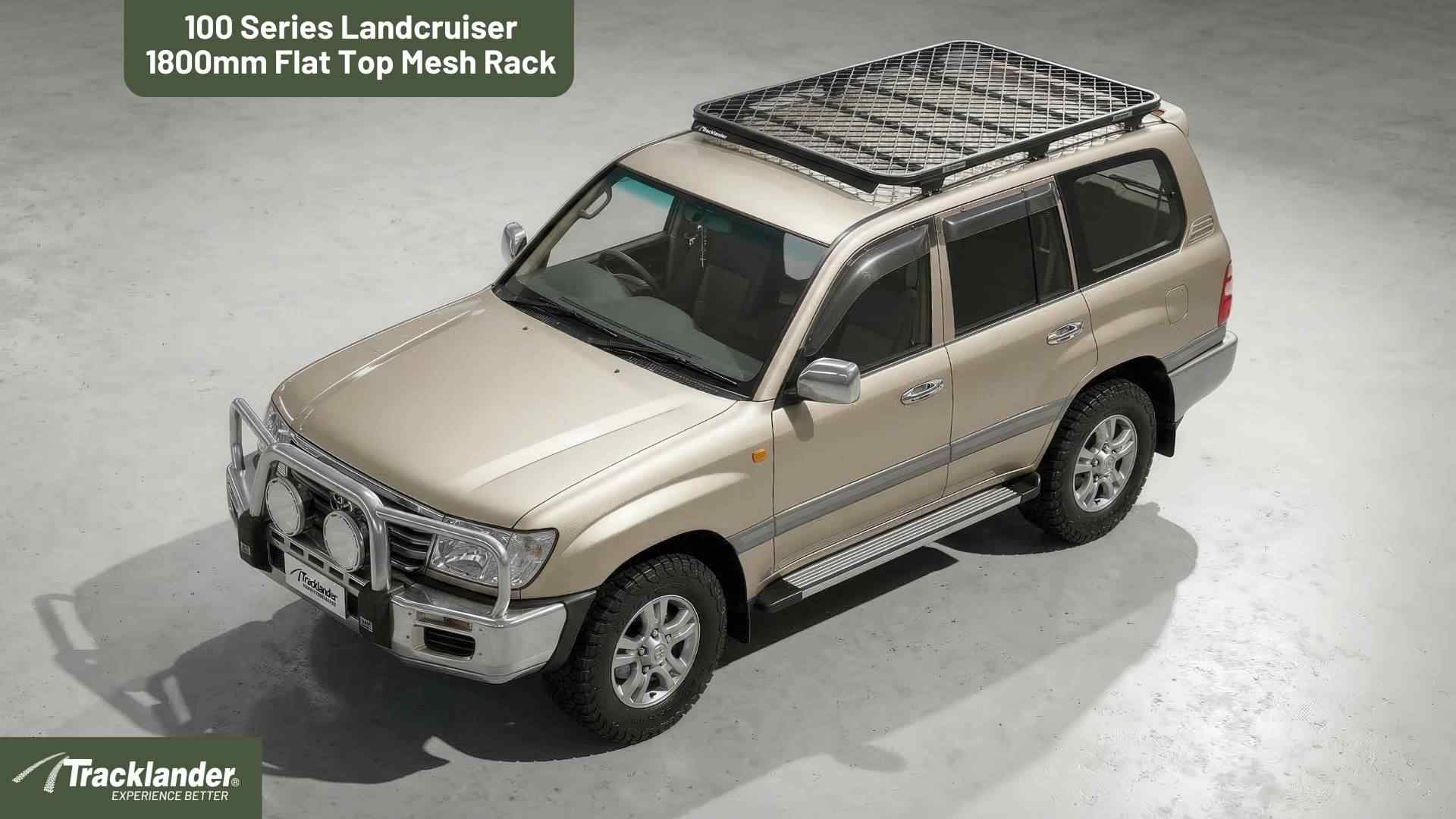 Toyota Landcruiser 100 Series Tracklander Mesh Roof Rack 4