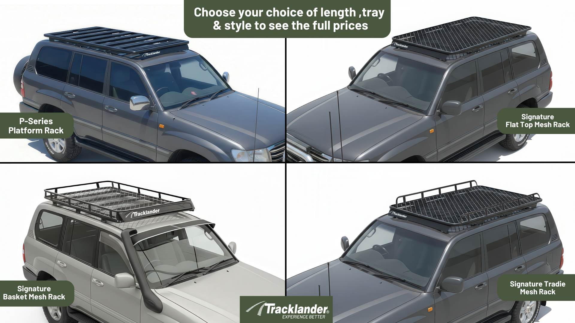 Toyota Landcruiser 100 Series Tracklander Platform P Series Roof Rack The Best Roof Rack On The Market 1920 x 1080