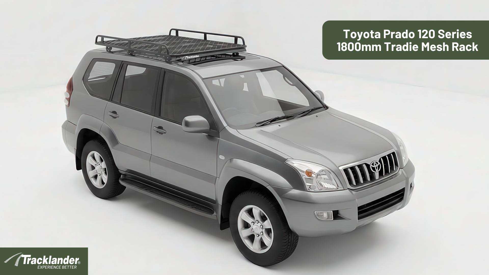 Toyota Prado 120 Series Tracklander Mesh Roof Rack Best Roofrack On the Market 12