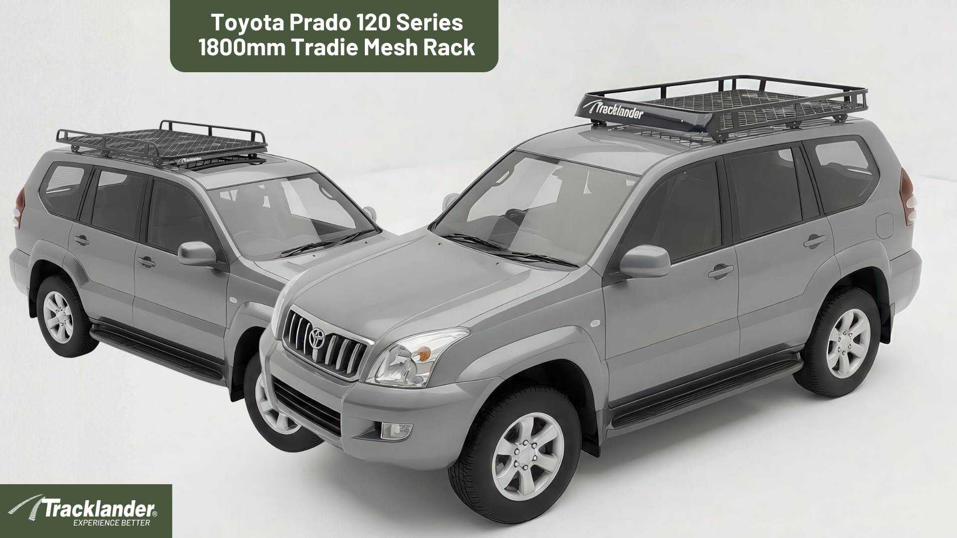 Toyota Prado 120 Series Tracklander Mesh Roof Rack Best Roofrack On the Market 13
