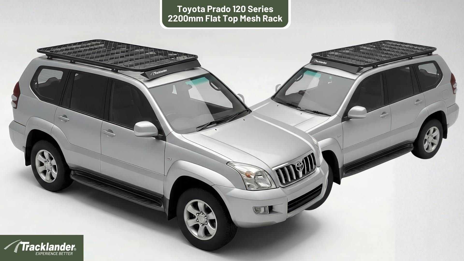Toyota Prado 120 Series Tracklander Mesh Roof Rack Best Roofrack On the Market 17