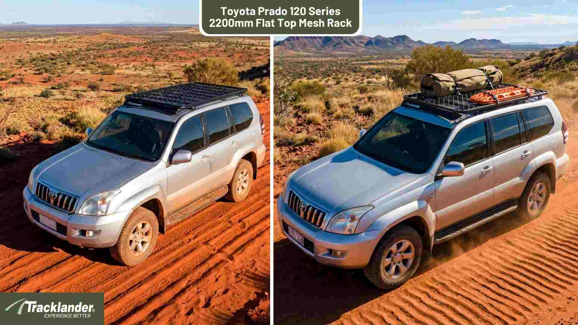 Toyota Prado 120 Series Tracklander Mesh Roof Rack Best Roofrack On the Market 18