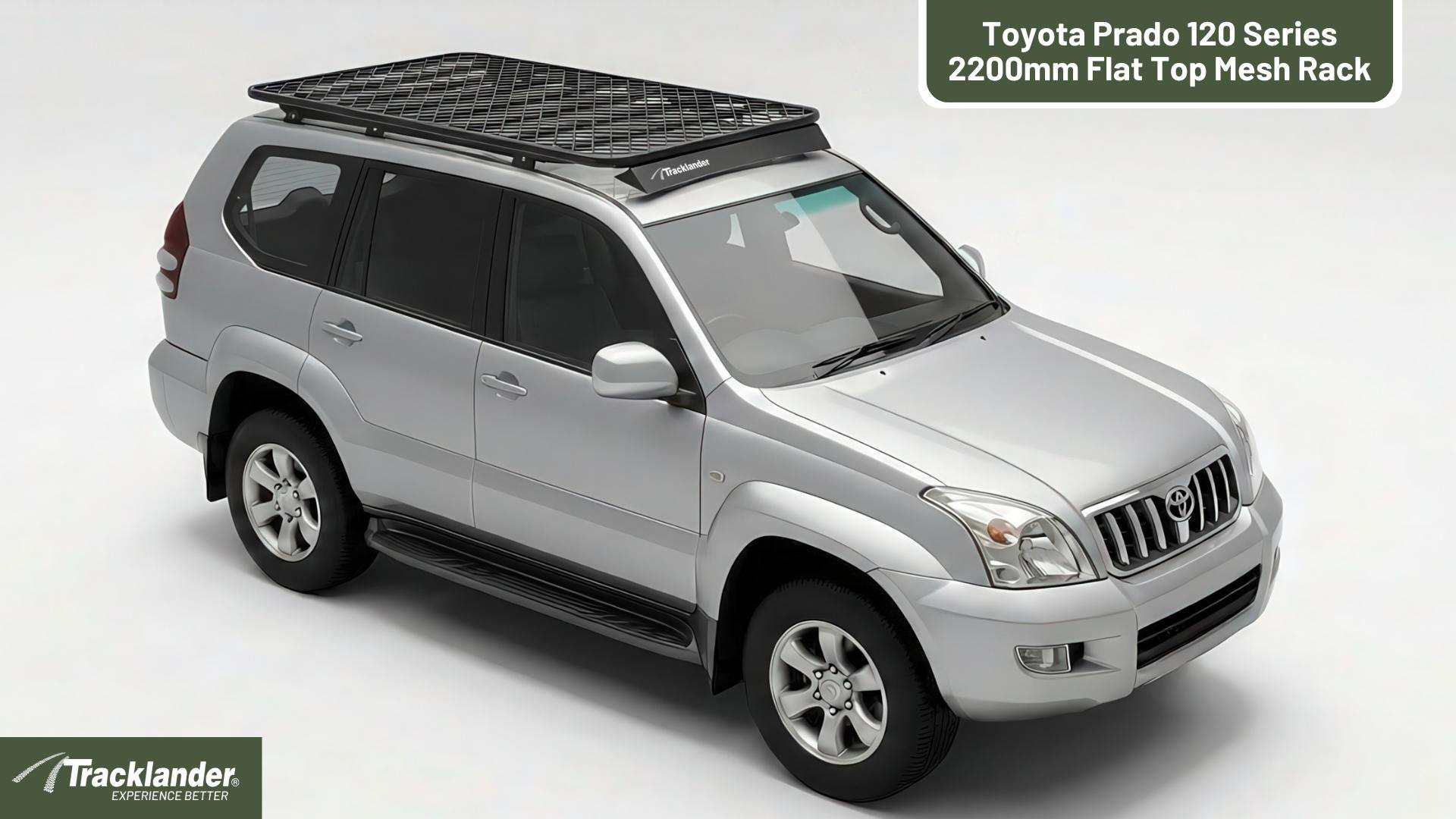 Toyota Prado 120 Series Tracklander Mesh Roof Rack Best Roofrack On the Market 19