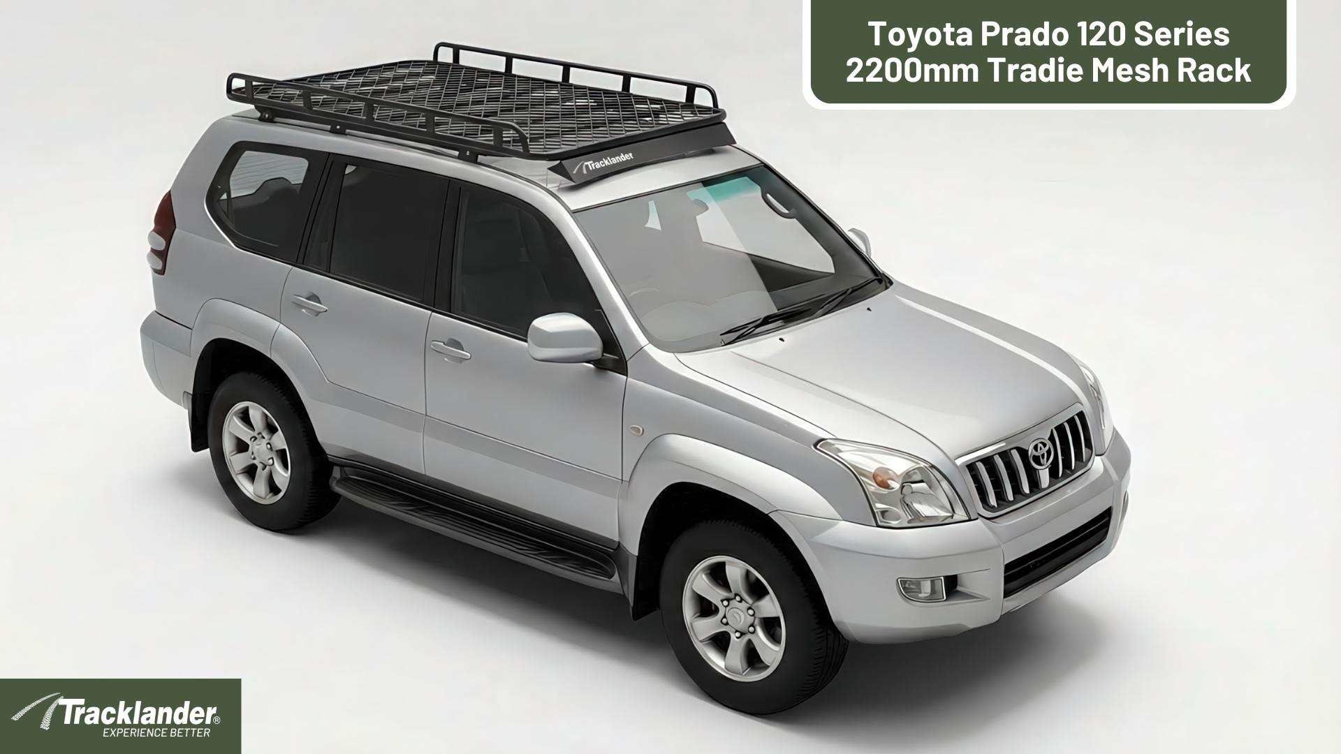 Toyota Prado 120 Series Tracklander Mesh Roof Rack Best Roofrack On the Market 3