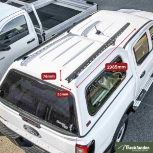 Tracklander 1985mm Adjustable Canopy Tough Bar Legs Fits Fibreglass Canopy (3)