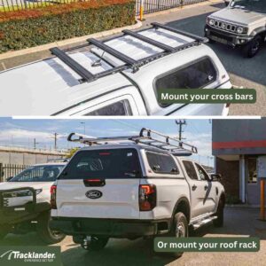 Tracklander 1985mm Adjustable Canopy Tough Bar Legs Fits Fibreglass Canopy (4)
