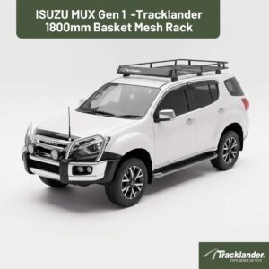 Isuzu MU-X Gen1 LST (factory roof rails) 2012-2020 Tracklander 1800mm Basket Mesh Rack